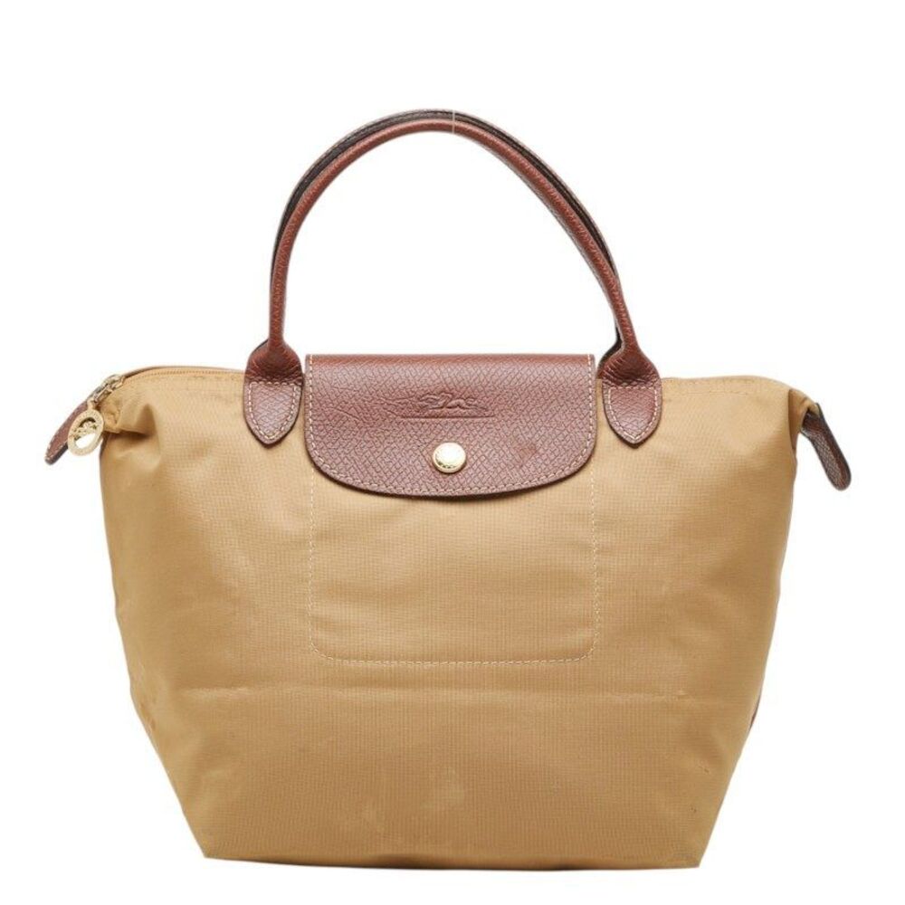 Longchamp Le Pliage Original Nylon Leather Handbag